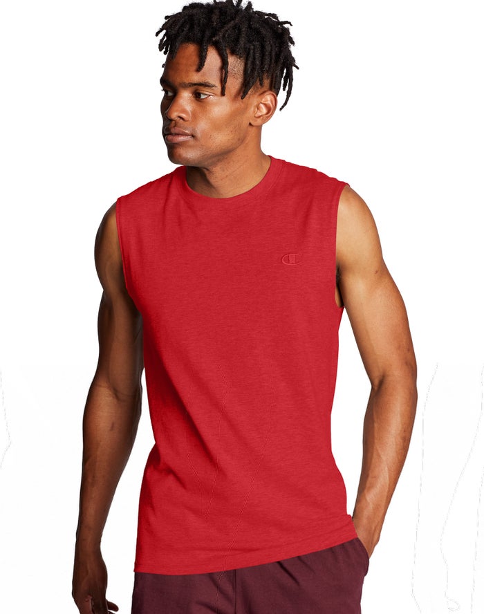 Camiseta Sin Manga Champion Hombre - Classic Jersey ( Rojas ) 3804691-YK